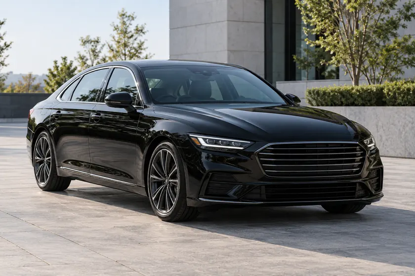 Black business sedan for private JFK Airport rides